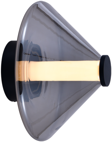 9,5W LED sieninis šviestuvas YARA, pilkos/dūmų sp., 2700K, A4012090FU