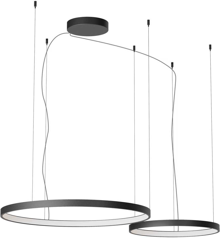 98W LED pakabinamas šviestuvas ORION, juodas, 2700/3000/4000K, dimeriuojamas, 01-3881