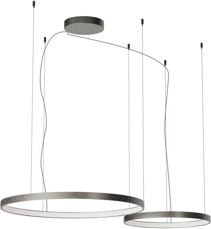 98W LED pakabinamas šviestuvas ORION, nikelio sp., 2700/3000/4000K, DALI, 01-3880 DALI