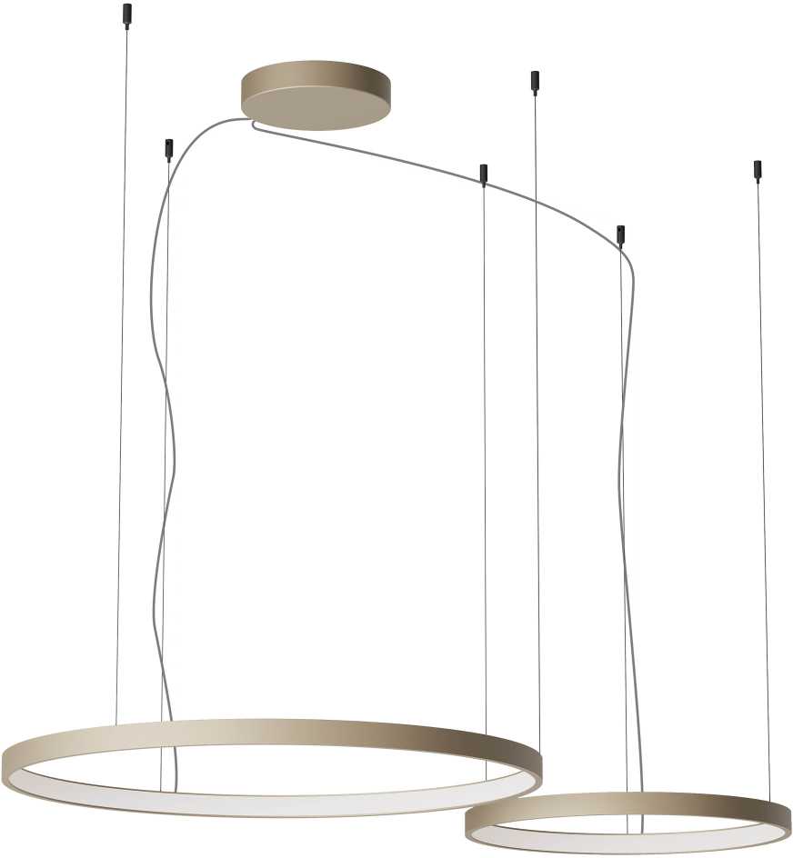 98W LED pakabinamas šviestuvas ORION, rusvas, 2700/3000/4000K, dimeriuojamas, 01-3879