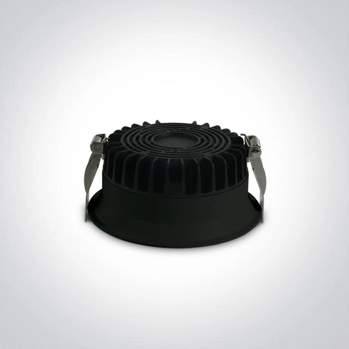9W LED įleidžiamas šviestuvas, juodas, 3000K, 10109D/B/W