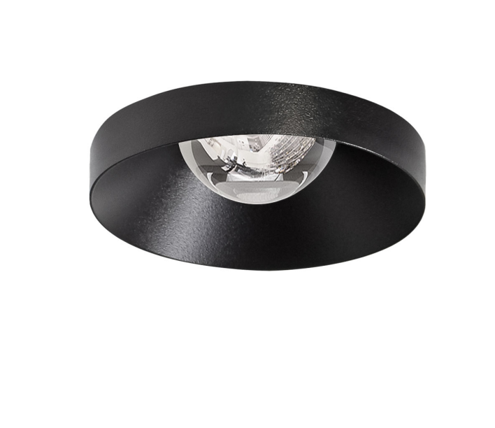 9W įleidžiamas LED šviestuvas PUCK RECESSED M, juodas 4000K