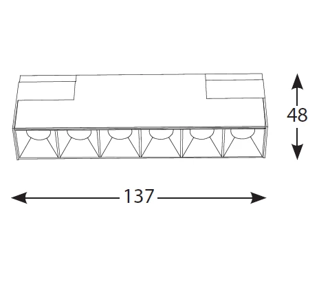 9W INSIGHT DARK LIGHT šviestuvas į magnetines sistemas, 3000K, juodas