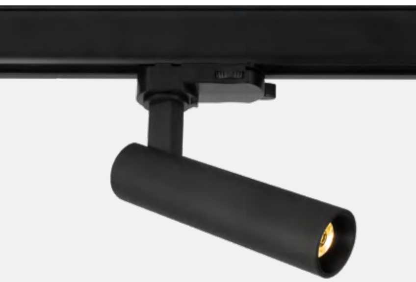 9W LED akcentinis bėgelio šviestuvas, juodas, 3000K, dimeriuojamas, 65108AT/B/W