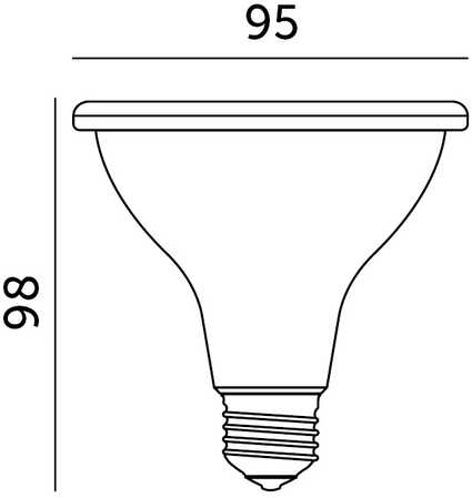 9W LED augalų auginimo lemputė PLANTY, E27, juoda, 1200K