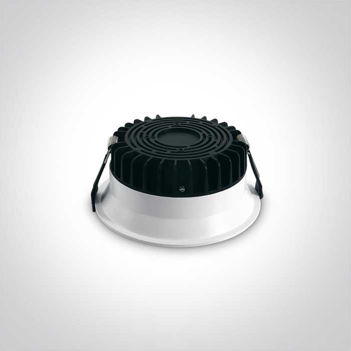 9W LED įleidžiamas šviestuvas, baltas, 4000K, 10109FD/W/C