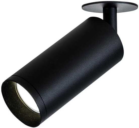 9W LED įleidžiamo montavimo šviestuvas, juodas, 3000K, S057-15