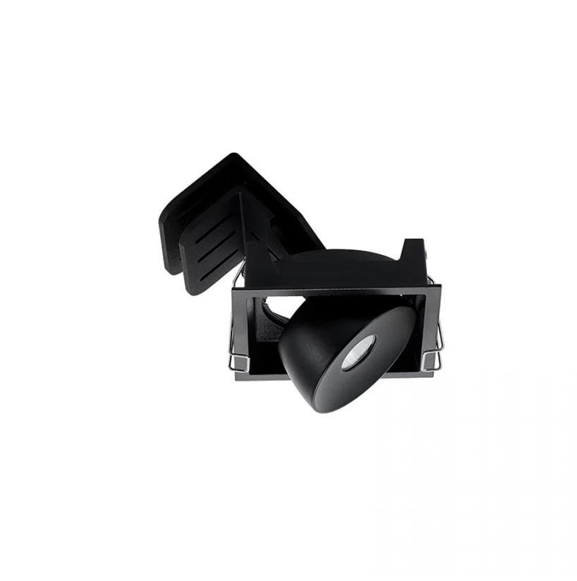9W LED įleidžiamas šviestuvas, juodas, 3000K, S146