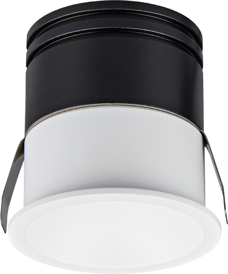 9W LED įleidžiamas šviestuvas, matinės baltos sp., 3000K, IP54, S350