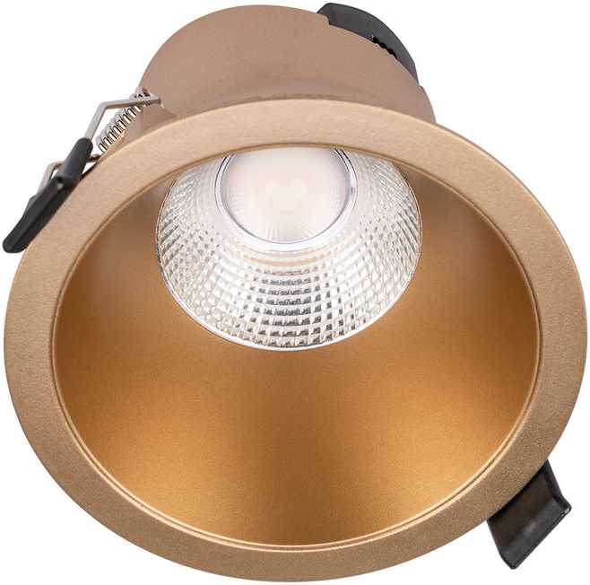 9W LED įleidžiamas šviestuvas PT 09, matinės aukso sp., 4000K, IP44