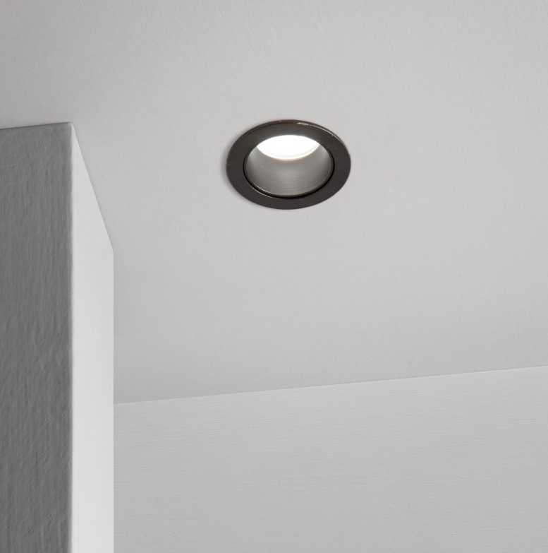 9W LED įleidžiamas šviestuvas QUARK, juodas, 3000K, 322889