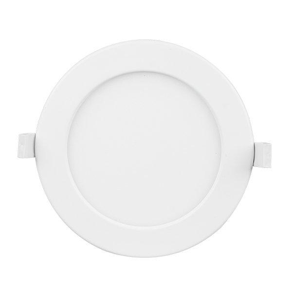 9W LED įmontuojama panelė, apvali, su maitinimo šaltiniu, dimeriuojama, šviesos spalva kintanti nuo 3000 iki 6000