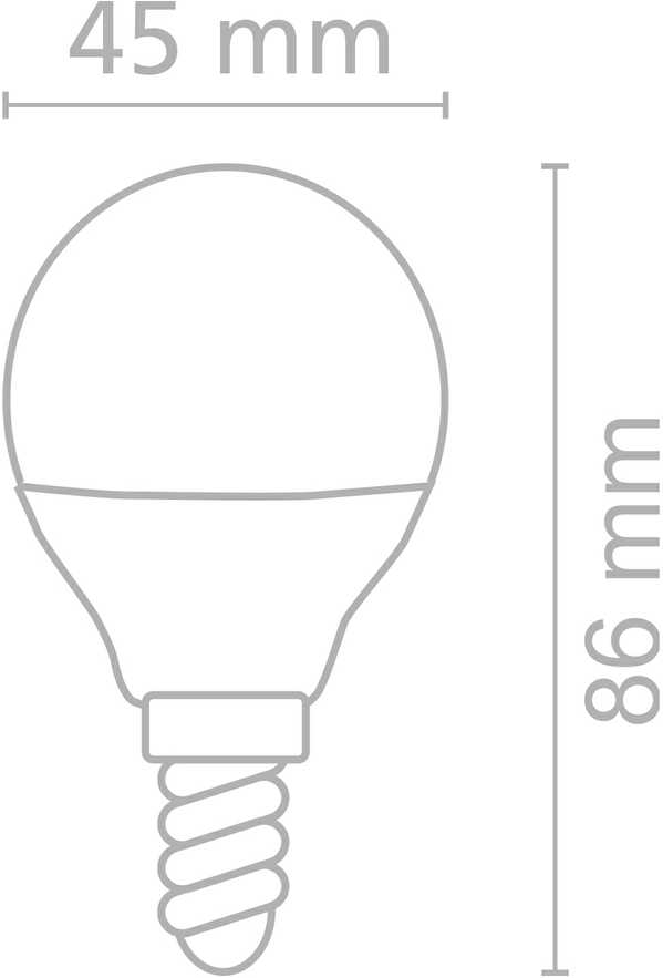 9W LED lemputė, E14, 3000K, ACB62431