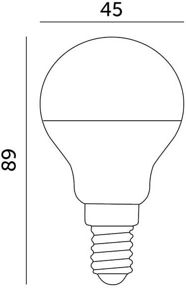 9W LED lemputė MB, E14, balta, 6500K, 180°