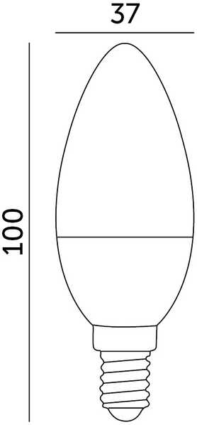 9W LED lemputė SW, E14, balta, 6500K, 180°
