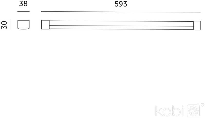 9W LED linijinis šviestuvas augalų auginimui GROWLY, baltas