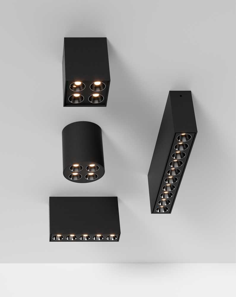 9W LED lubinis šviestuvas INVISIBLE, juodas, 3000K, dimeriuojamas, P3980201NDP