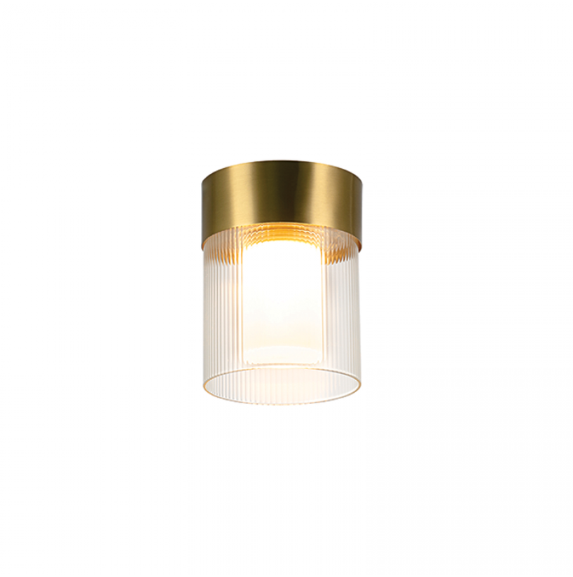 9W LED lubinis šviestuvas, matinės aukso sp., 3000K, dimeriuojamas, 23017