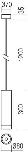 9W LED pakabinamas lauko šviestuvas KLOU, baltas, 3000K, IP54, 90570