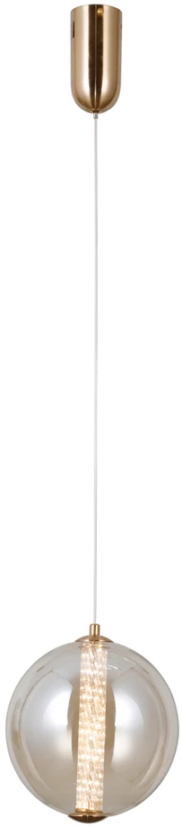 9W LED pakabinamas šviestuvas BUTERO, aukso/gintaro sp., 3000K