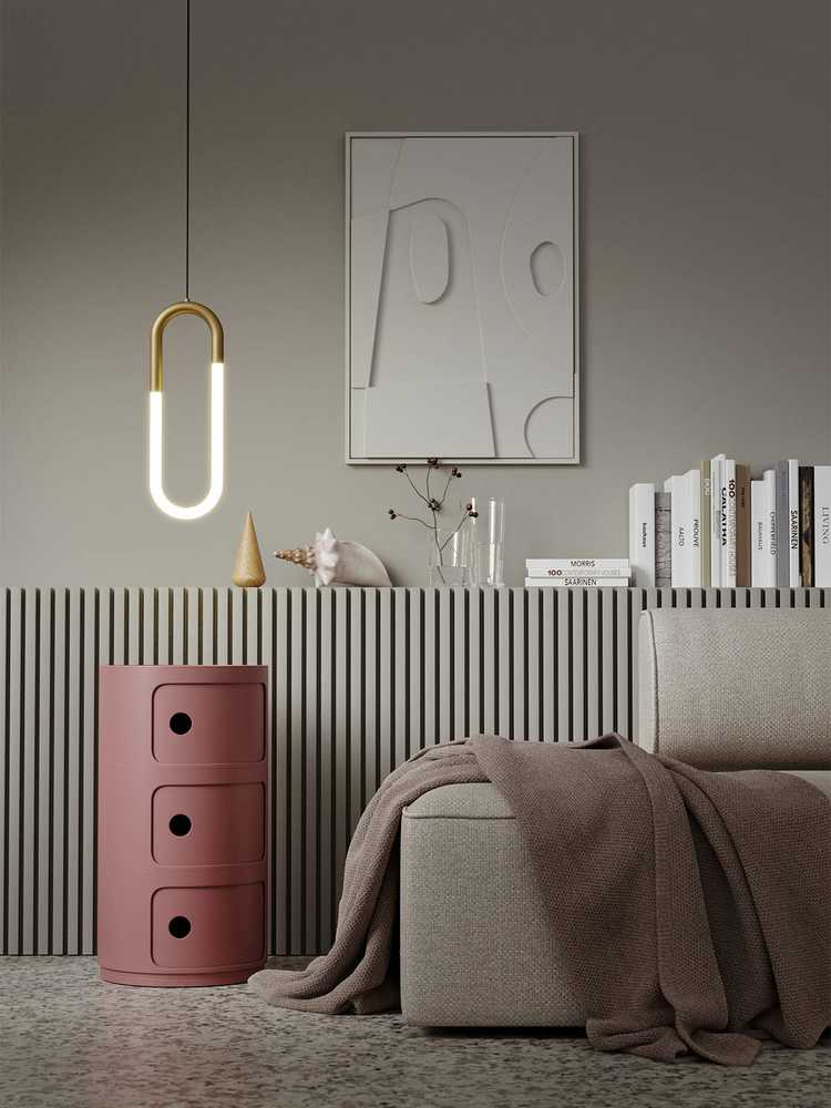 9W LED pakabinamas šviestuvas LATIUM, žalvario sp., 3000K, dimeriuojamas