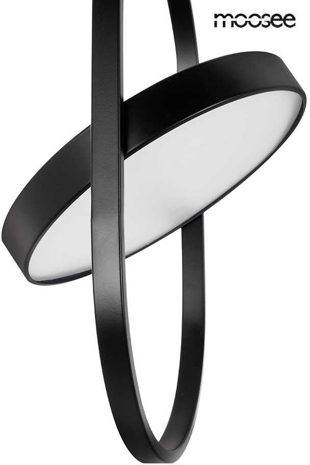 9W LED pakabinamas šviestuvas SPINNER 19, juodas, 3000K