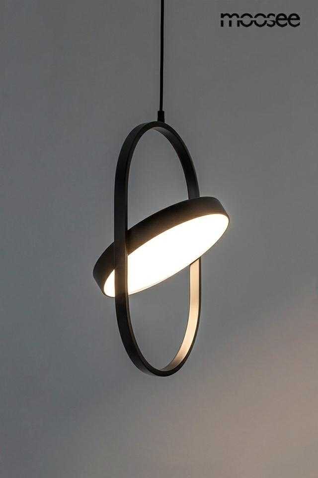 9W LED pakabinamas šviestuvas SPINNER 19, juodas, 3000K