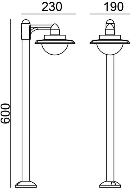 9W LED pastatomas lauko šviestuvas ISOLA 3K, juodas, 3000K