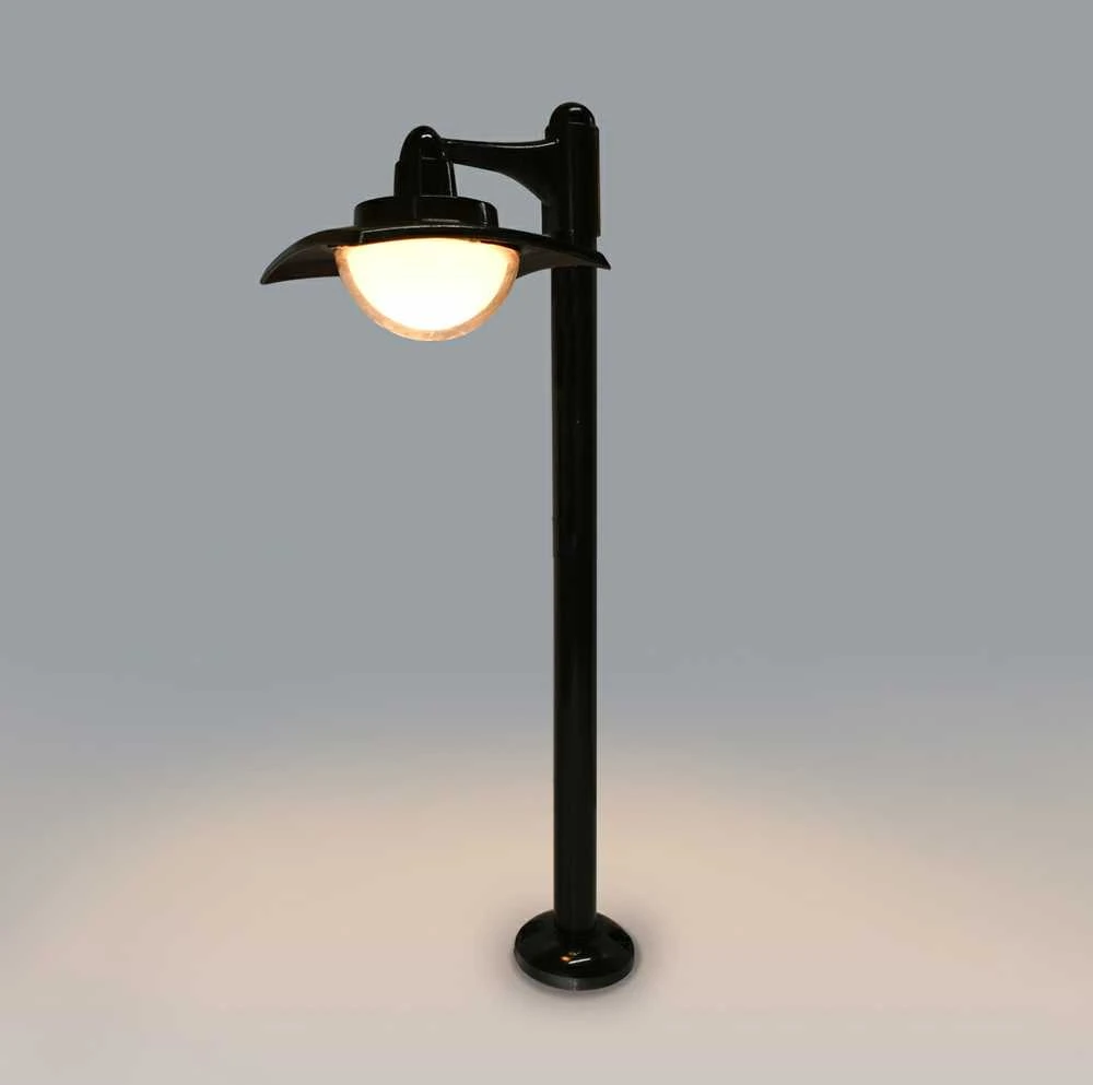 9W LED pastatomas lauko šviestuvas ISOLA 3K, juodas, 3000K
