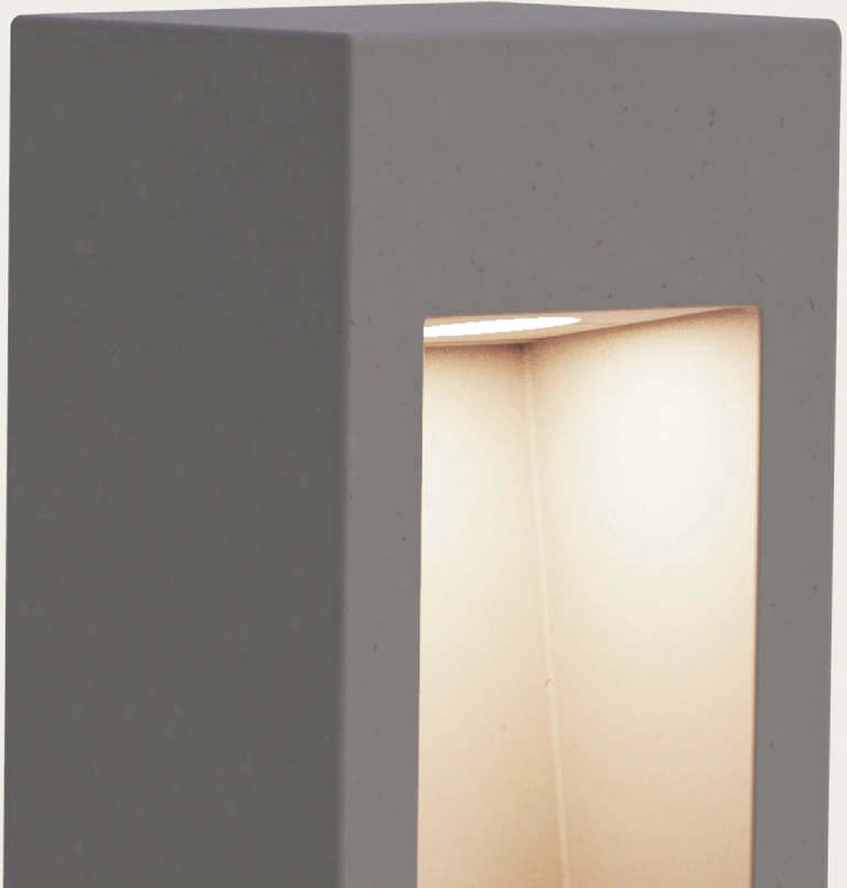 9W LED pastatomas lauko šviestuvas, pilkas, 3000K, IP65, E475