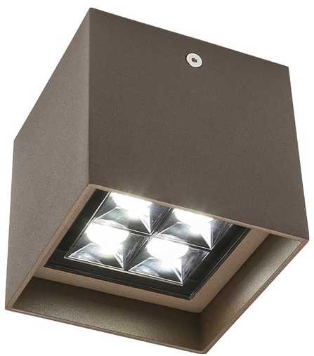 9W LED paviršinis lauko šviestuvas HUB, tamsiai rudas, 3000K, IP54, 90230