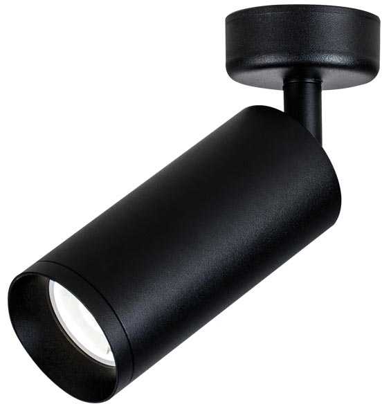 Lubinis šviestuvas 9W LED paviršinis šviestuvas, juodas, 3000K, S055-24