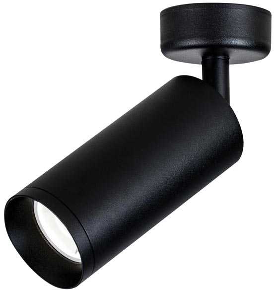 Lubinis šviestuvas 9W LED paviršinis šviestuvas, juodas, 3000K, S055-15