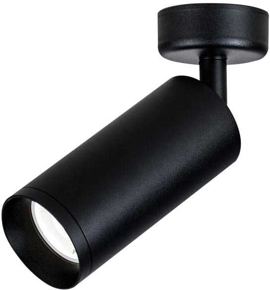 Lubinis šviestuvas 9W LED paviršinis šviestuvas, juodas, 3000K, S055-40
