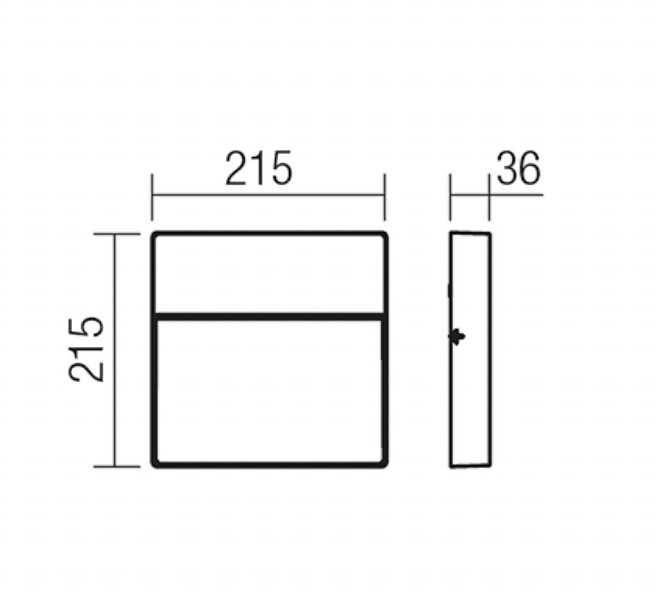 9W LED sieninis fasado šviestuvas EVEN, tamsiai pilkas, 3000K, IP54, 9625