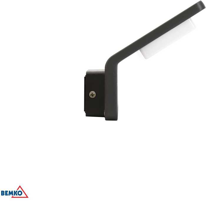 Sieninis šviestuvas Bemko 9W LED sieninis fasado šviestuvas VALANT, pilkas, 4000K, IP65