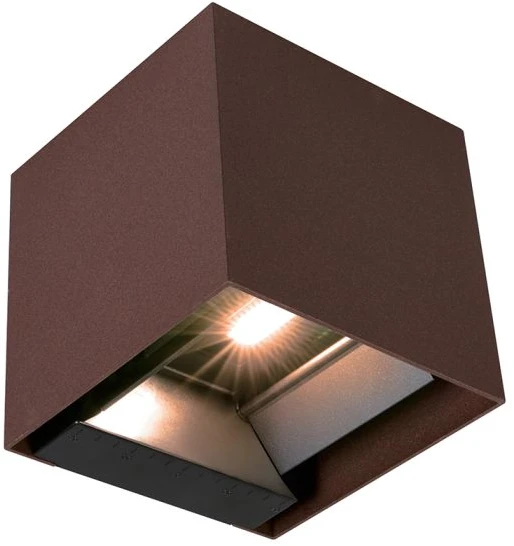 Sieninis šviestuvas 9W LED sieninis įkraunamas šviestuvas su saulės baterija ir judesio davikliu, rudas, 3000/4000/5000K, IP65