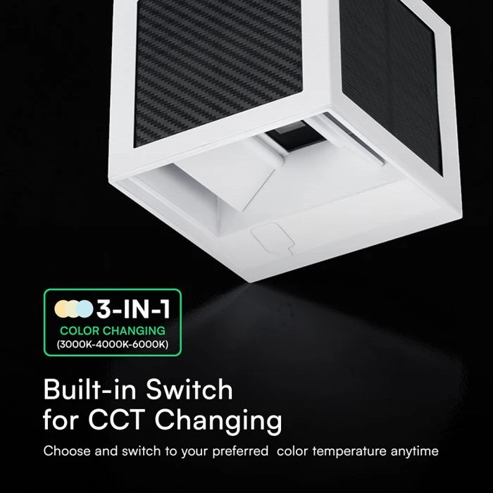 Sieninis šviestuvas 9W LED sieninis įkraunamas šviestuvas su saulės baterija ir judesio davikliu, baltas, 3000/4000/6000K, IP65