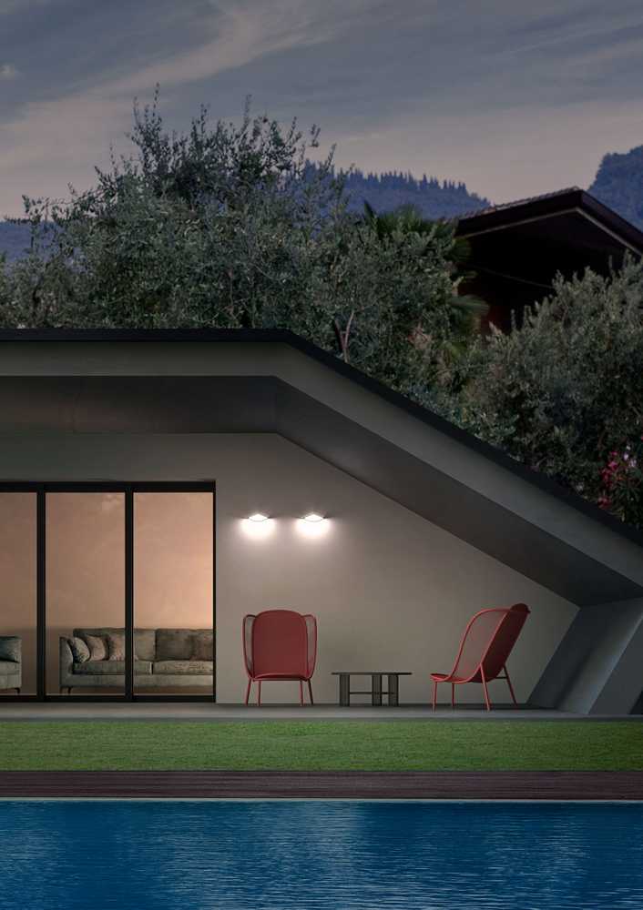 Sieninis šviestuvas 9W LED sieninis lauko šviestuvas CHALET, tamsiai rudas, 3000K, IP54, 90002