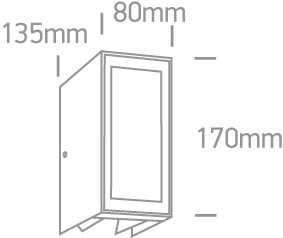 9W LED sieninis šviestuvas, baltas, 3000K, 67440/W/W