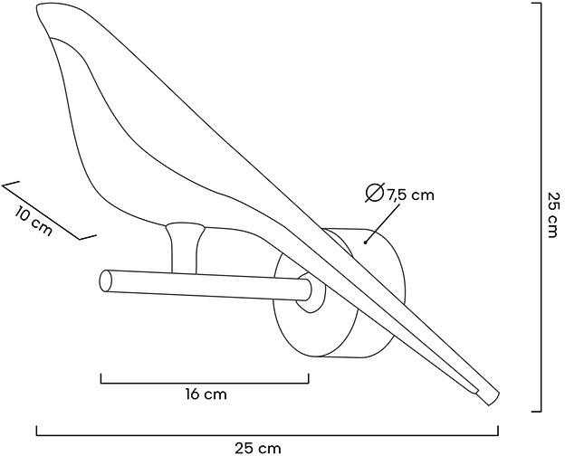 9W LED sieninis šviestuvas BIRD, aukso/juodos sp., 3000K