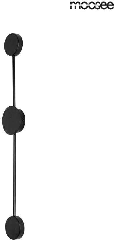 9W LED sieninis šviestuvas SHADOW 2 CLOSE, juodas, 3000K
