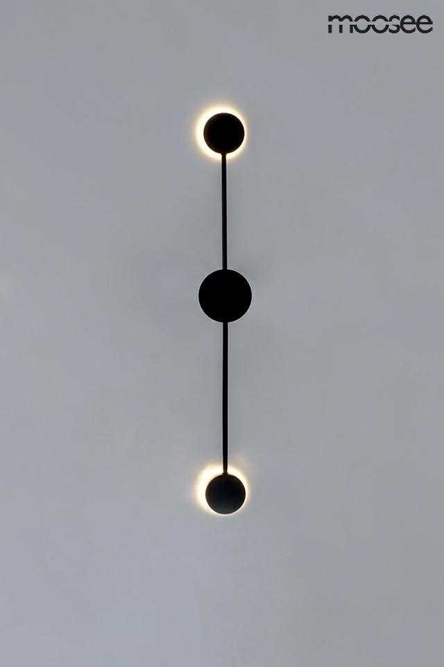 9W LED sieninis šviestuvas SHADOW 2 CLOSE, juodas, 3000K