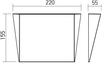 9W LED sieninis šviestuvas STEALTH, matinės baltos sp., 3000/4000K, dimeriuojamas, 01-3222