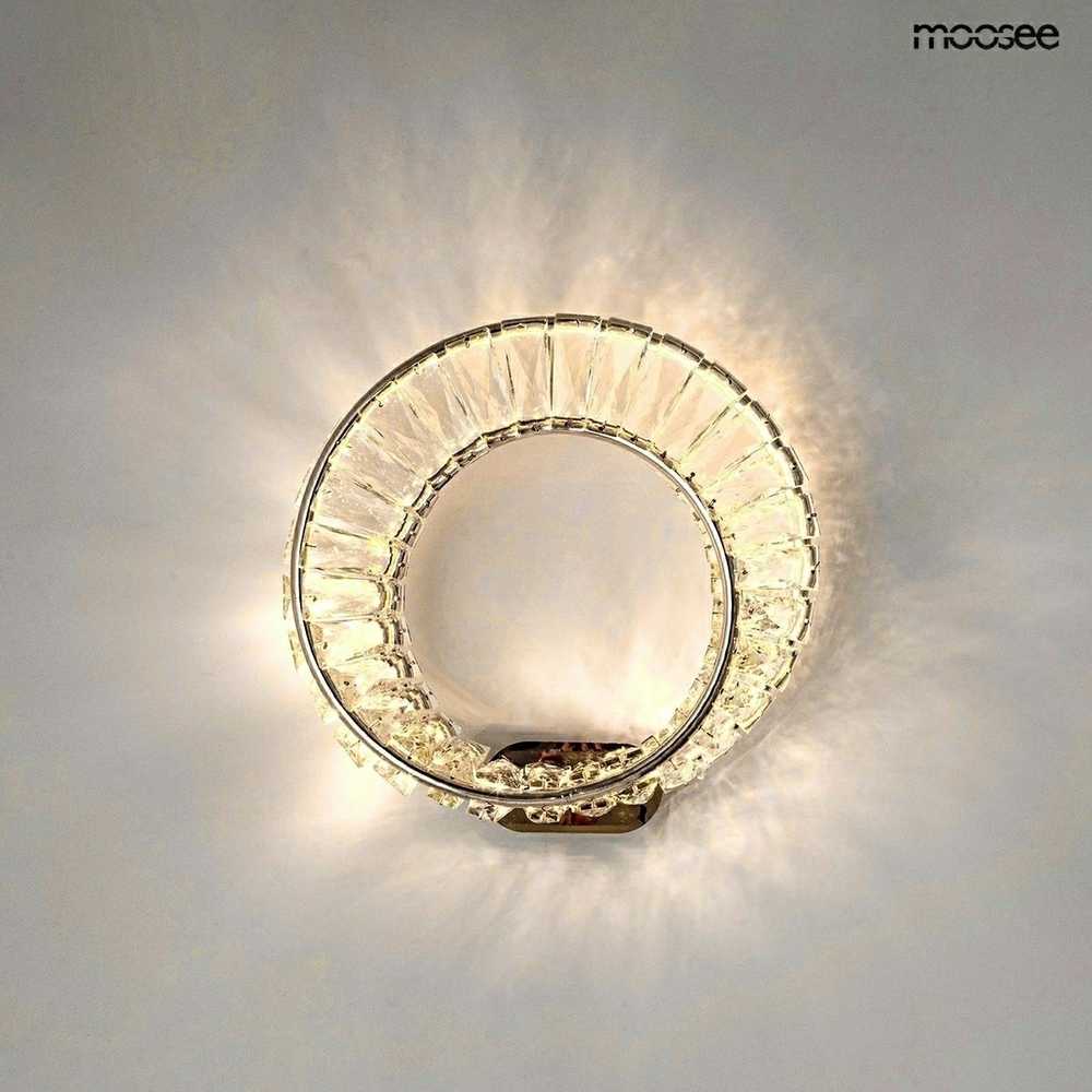 9W LED sieninis šviestuvas WAVE, chromo sp., 3000K