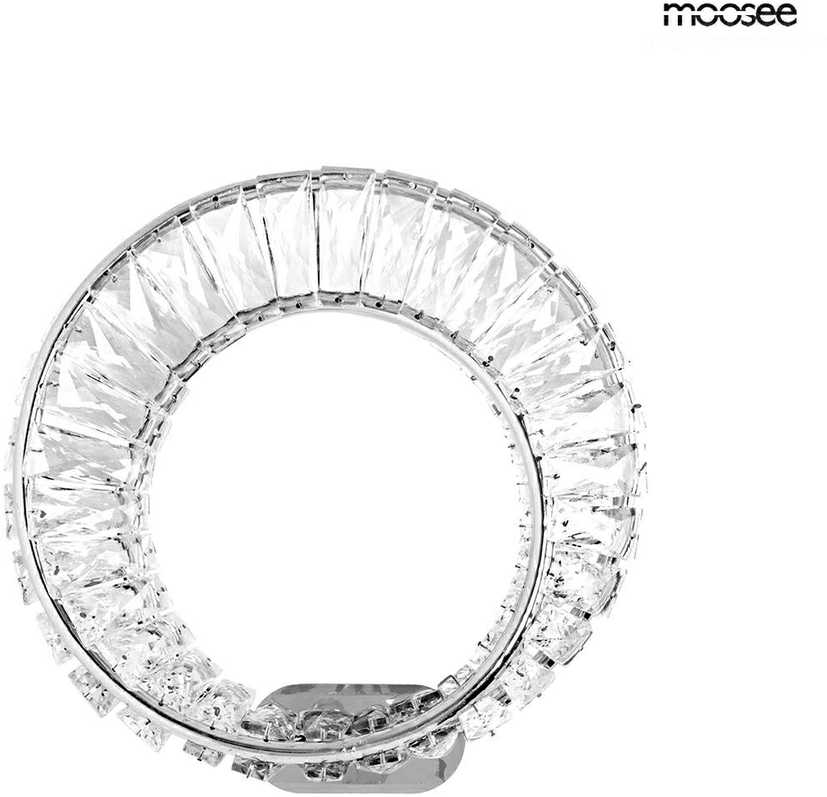 9W LED sieninis šviestuvas WAVE, chromo sp., 3000K