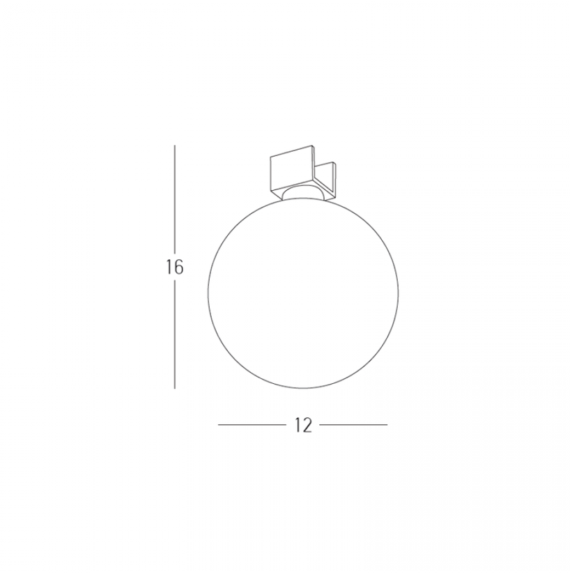 9W LED šviestuvas, montuojamas į ZAMBELIS bėgelį, juodos/baltos sp., 3200K, DALI, IP65, E501