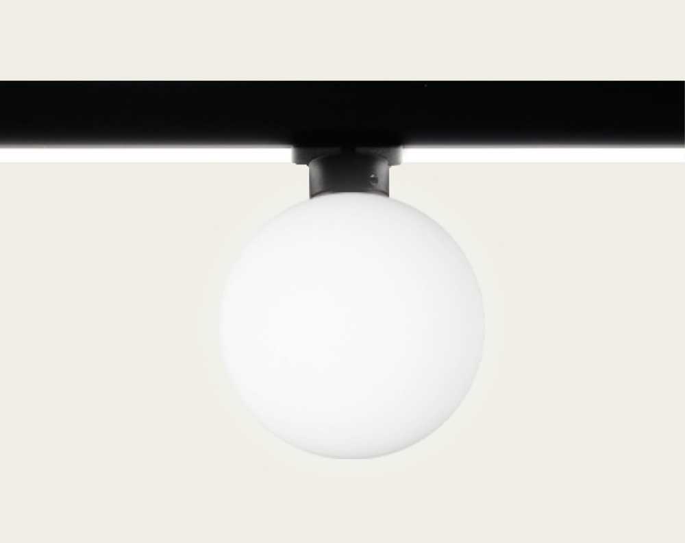 9W LED šviestuvas, montuojamas į ZAMBELIS bėgelį, juodos/baltos sp., 3200K, DALI, IP65, E501