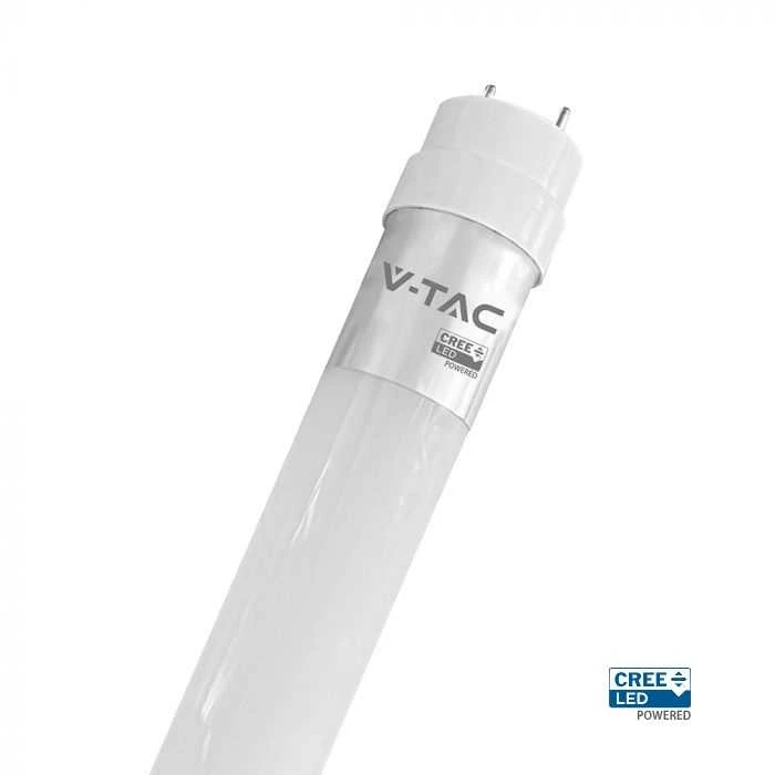 V-tac 9W LED T8 lemputė, 60 cm, G13, 4000K, CREE LED lustas