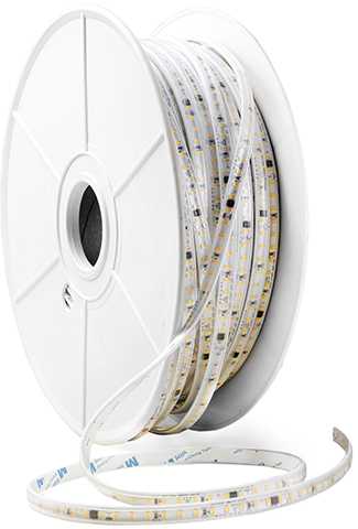 9W/m LED juosta, 220V, 4500K, 50m ritė, IP65